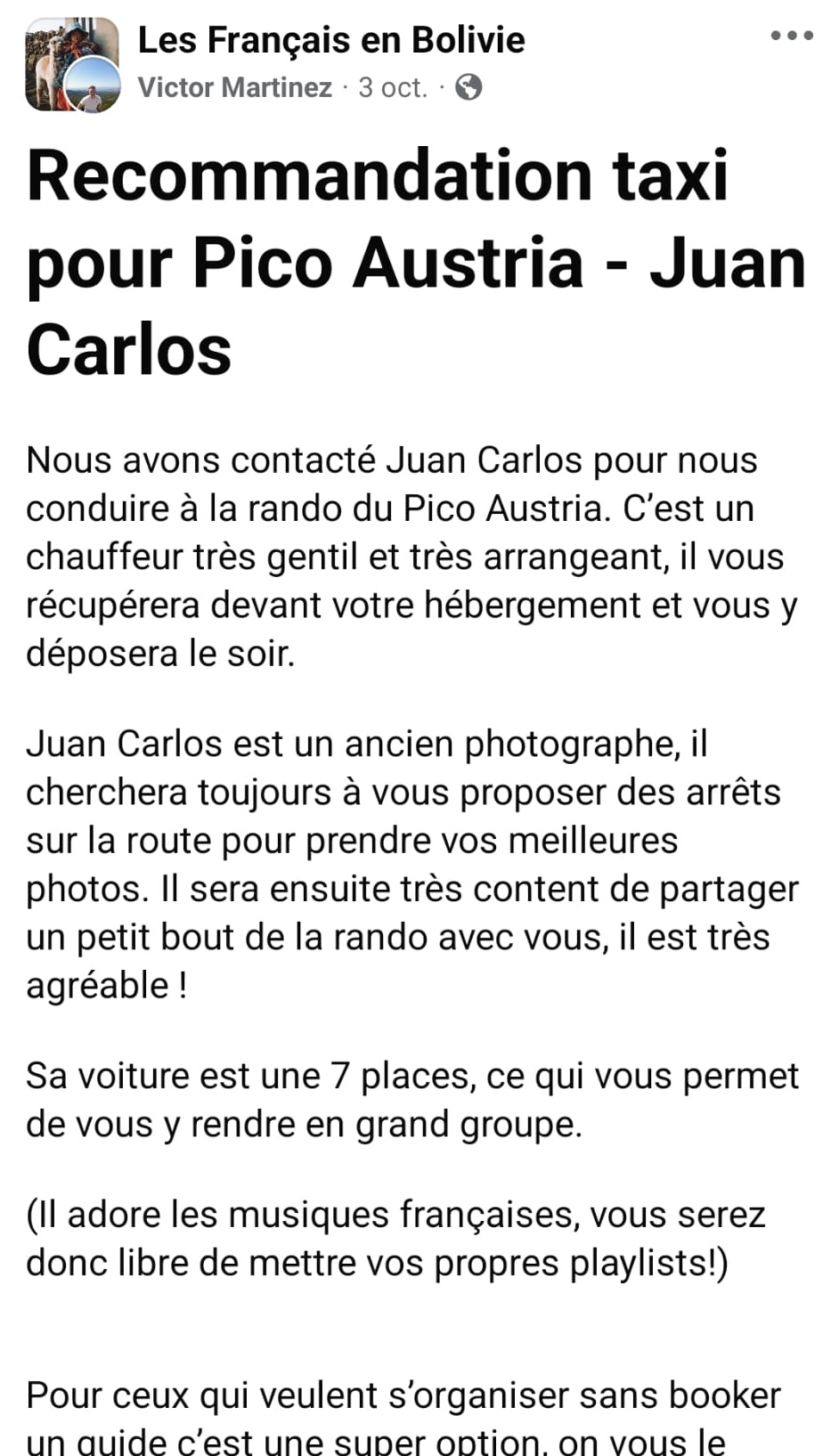 Captura de recomendación en redes sociales